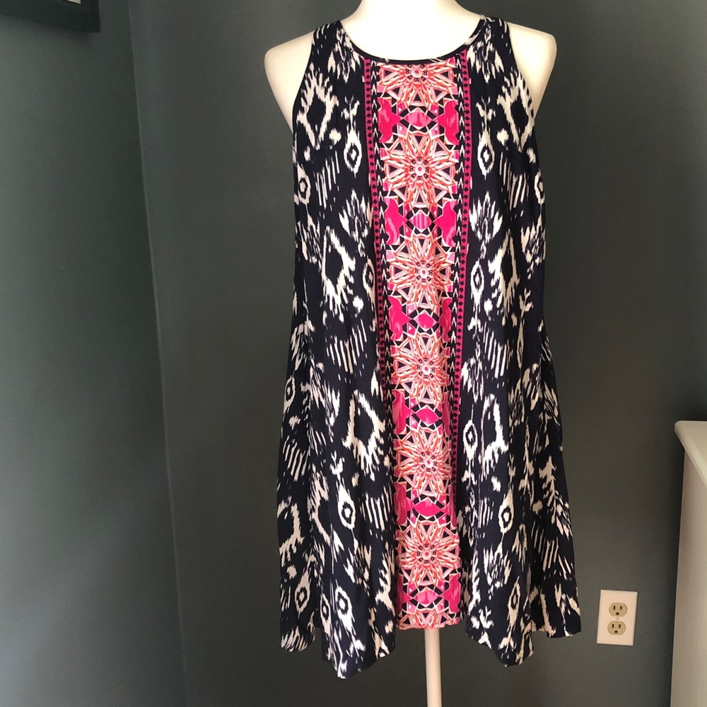 Cute Ikat Swing Dress